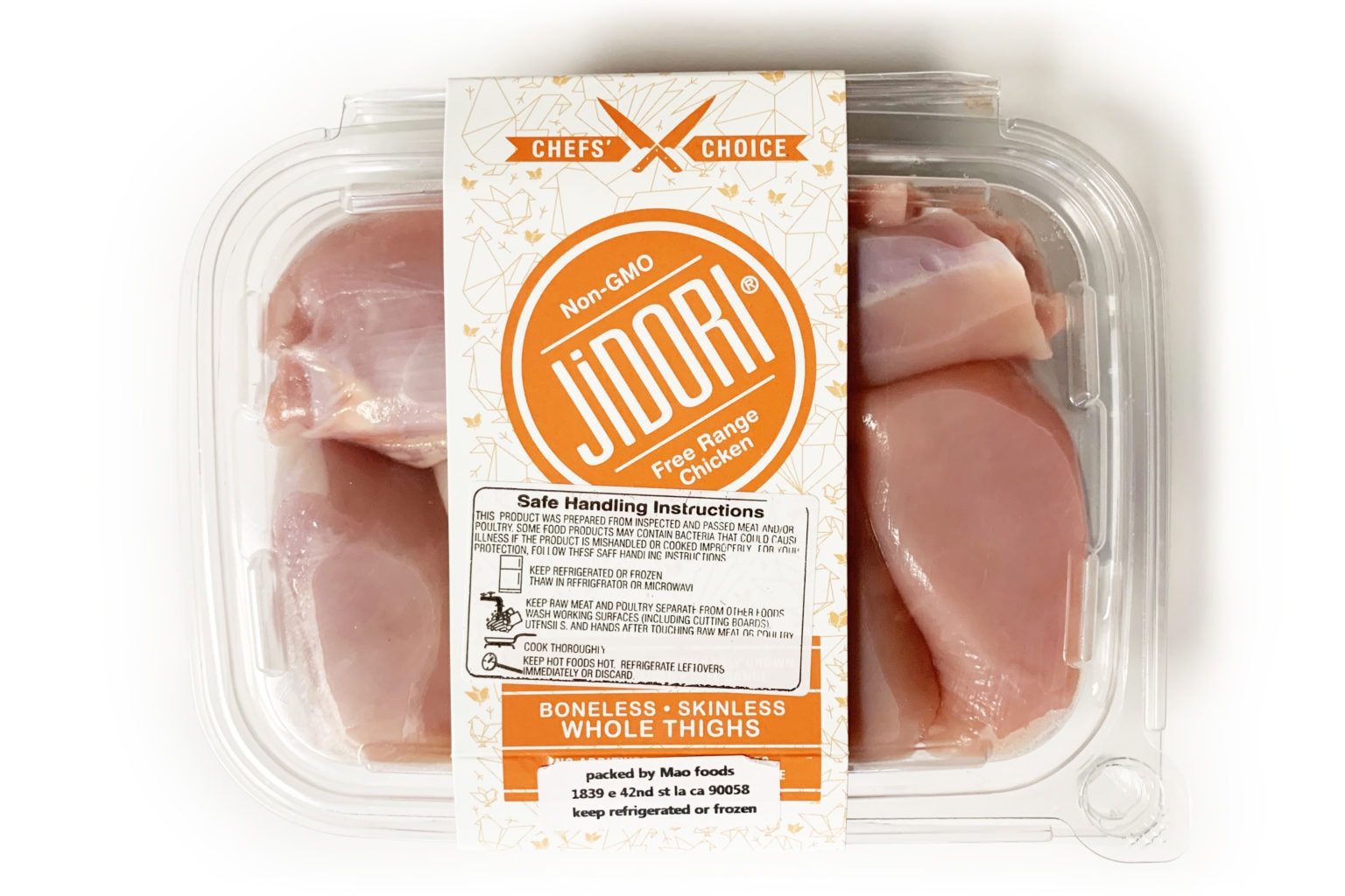 Jidori® All Natural Boneless/Skinless Chicken Thighs West Coast Prime