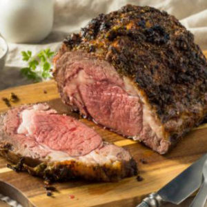 USDA Prime Grade, Standing Rib Roast, Boneless (1/2 of Rib, Netted)
